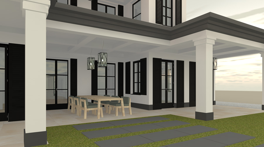 ontwerp villa terras