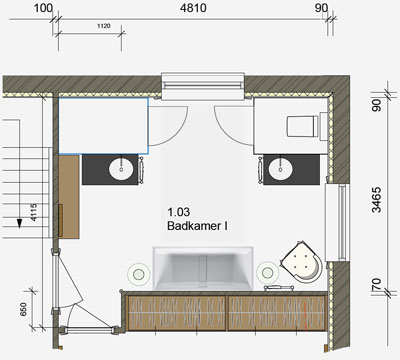 badkamerplan