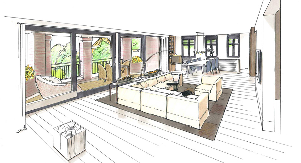 interieurontwerp penthouse