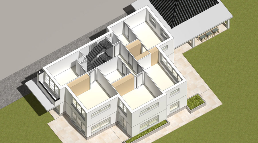 Architectuur villaontwerp