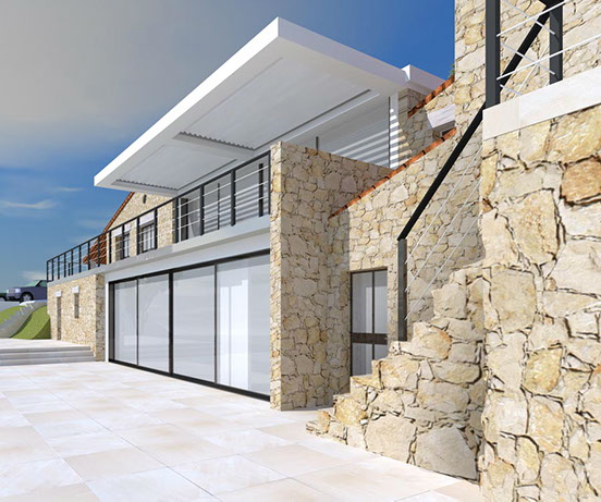 villa met terras